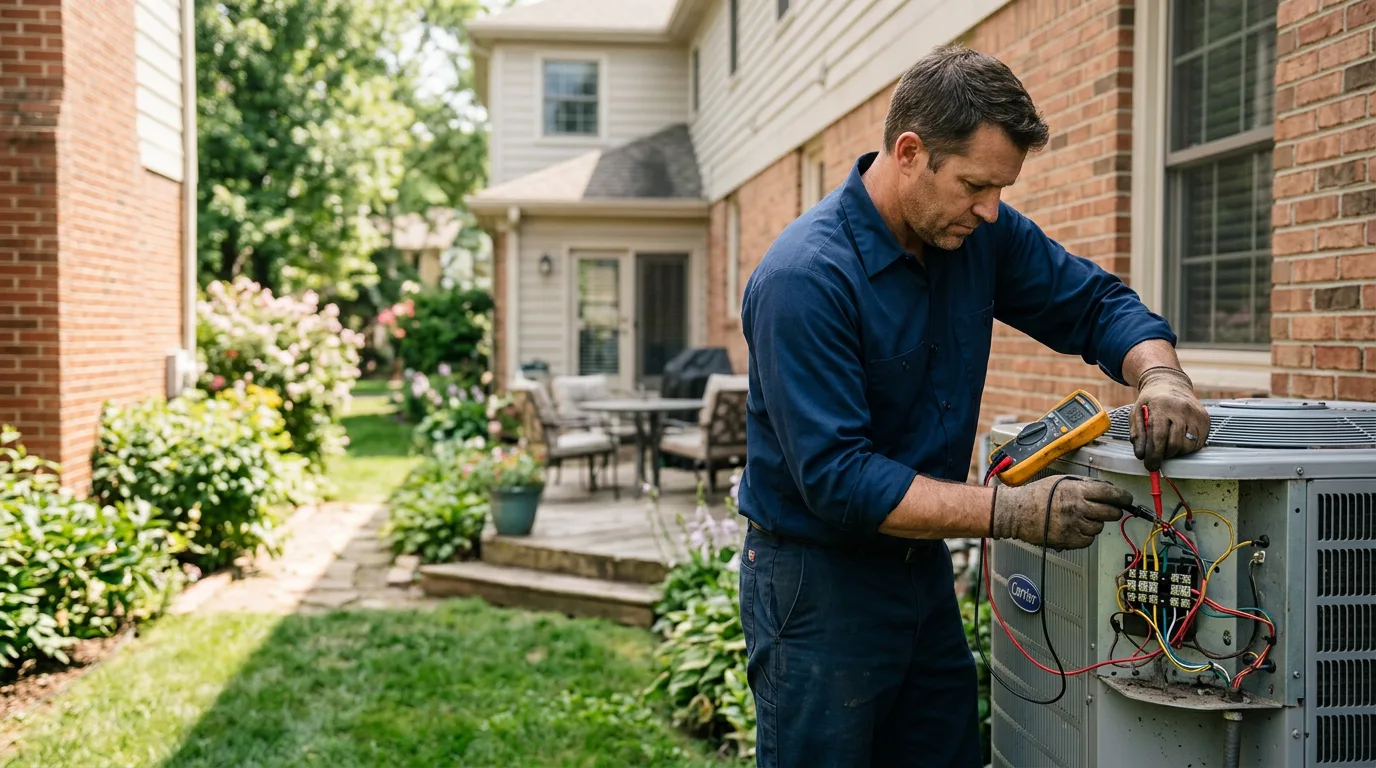 HVAC technician working near North Palm Beach, FL